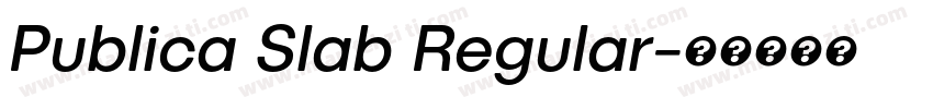 Publica Slab Regular字体转换